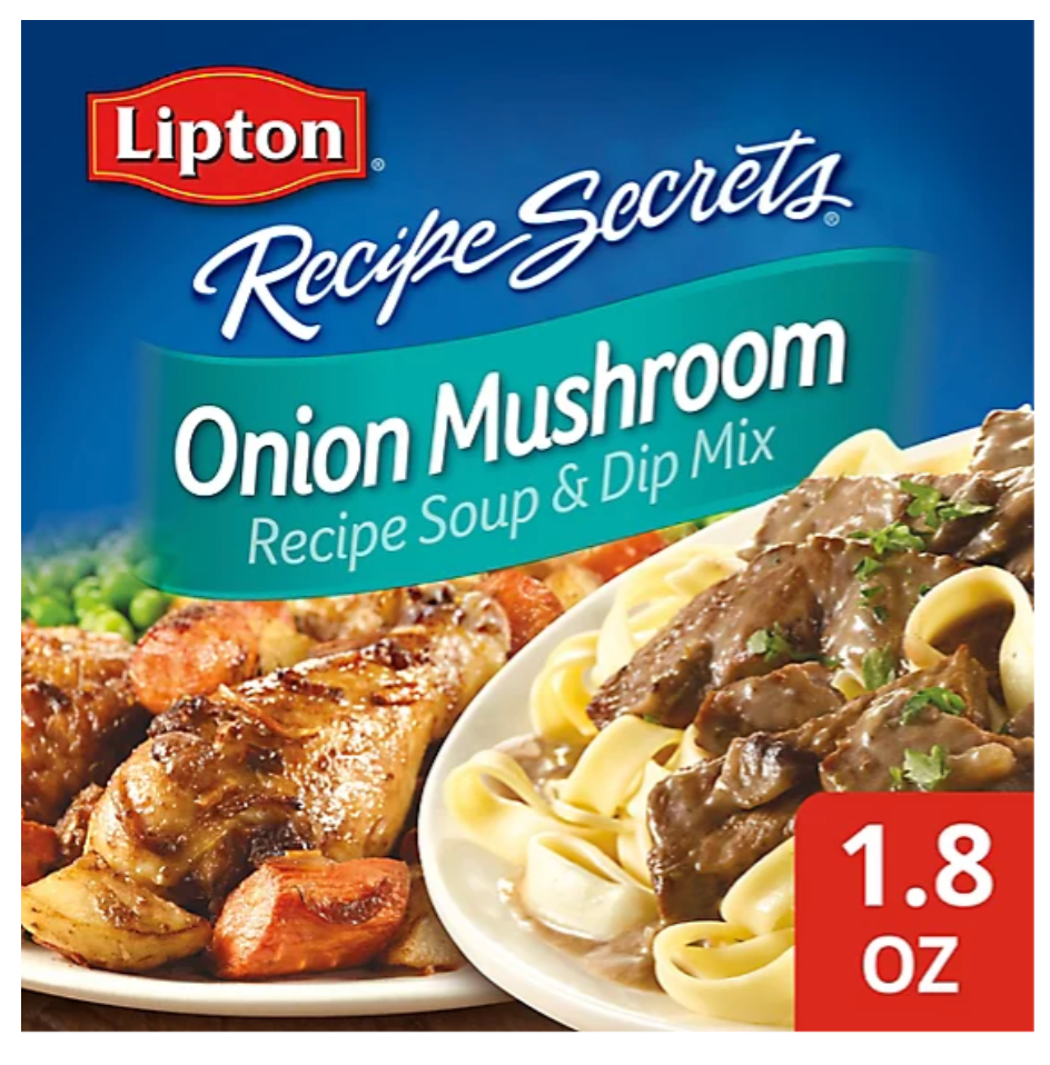 Lipton Recipe Secrets Recipe Soup & Dip Mix Onion Mushroom 2 Count - 1.8 Oz - expired March 13 2026