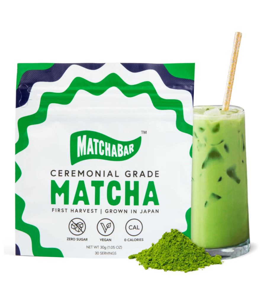 MATCHABAR Matcha Powder - Ceremonial Grade Japanese Green Tea - 30g - Vegan & Zero Calories - Ideal for Lattes