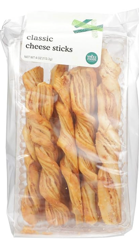 Whole Foods Market Classic Cheddar Cheese Sticks, 4 OZ - expires November 18 2026