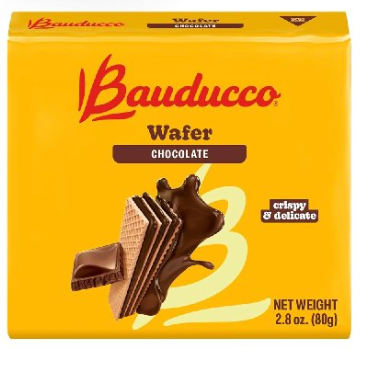 Bauducco Crispy Layered Wafer Cookie Chocolate Flavor