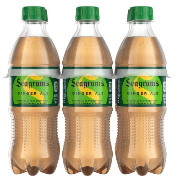Seagram's Ginger Ale, 16.9 fl oz, 6 count