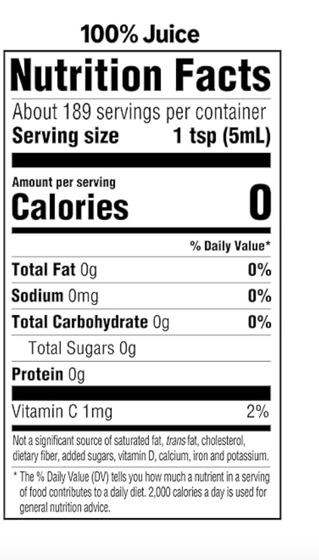 Amazon Saver, Lemon Juice, 100% Juice, 32 Fl Oz - 08/01/2026