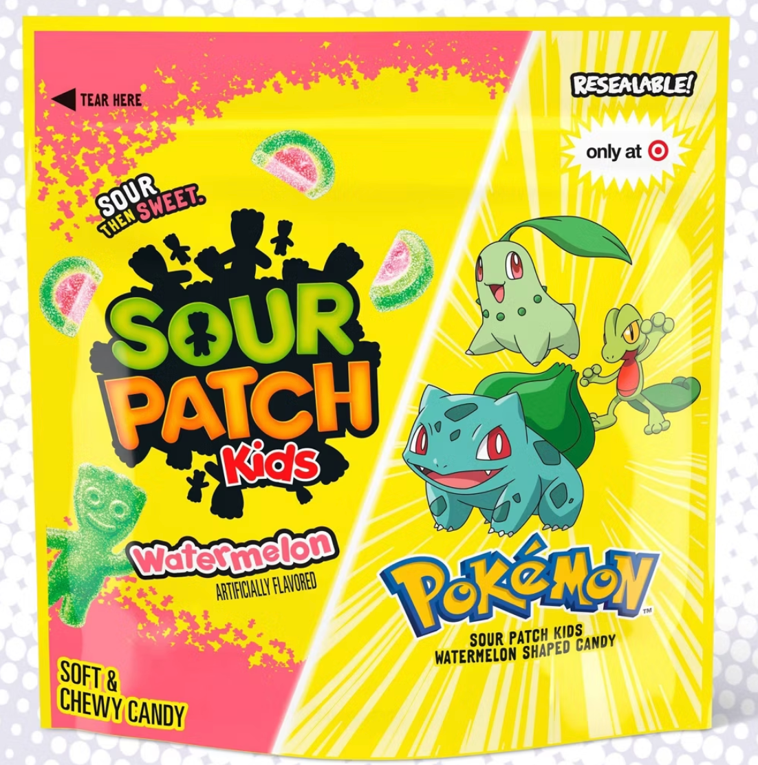 SOUR PATCH KIDS Pokémon Watermelon Soft & Chewy Gummy Candy - 11.97oz