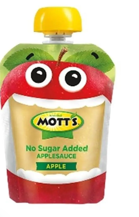 Mott's Apple No Sugar Added Apple Sauce, 3.2 Ounce