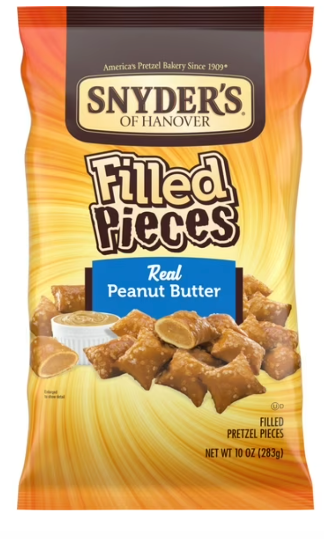 Snyder's of Hanover Pretzel Pieces, Peanut Butter Filled, 10 oz - expires Oct 12 2026