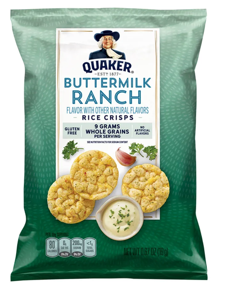 Quaker Buttermilk Ranch Flavor Rice Crisps - expired May 16 2026