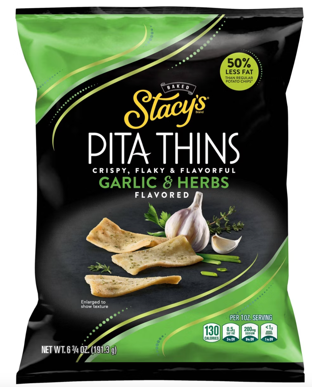Stacy's Garlic & Herbs Pita Thins - 6.75oz - expires Sep 22 2026