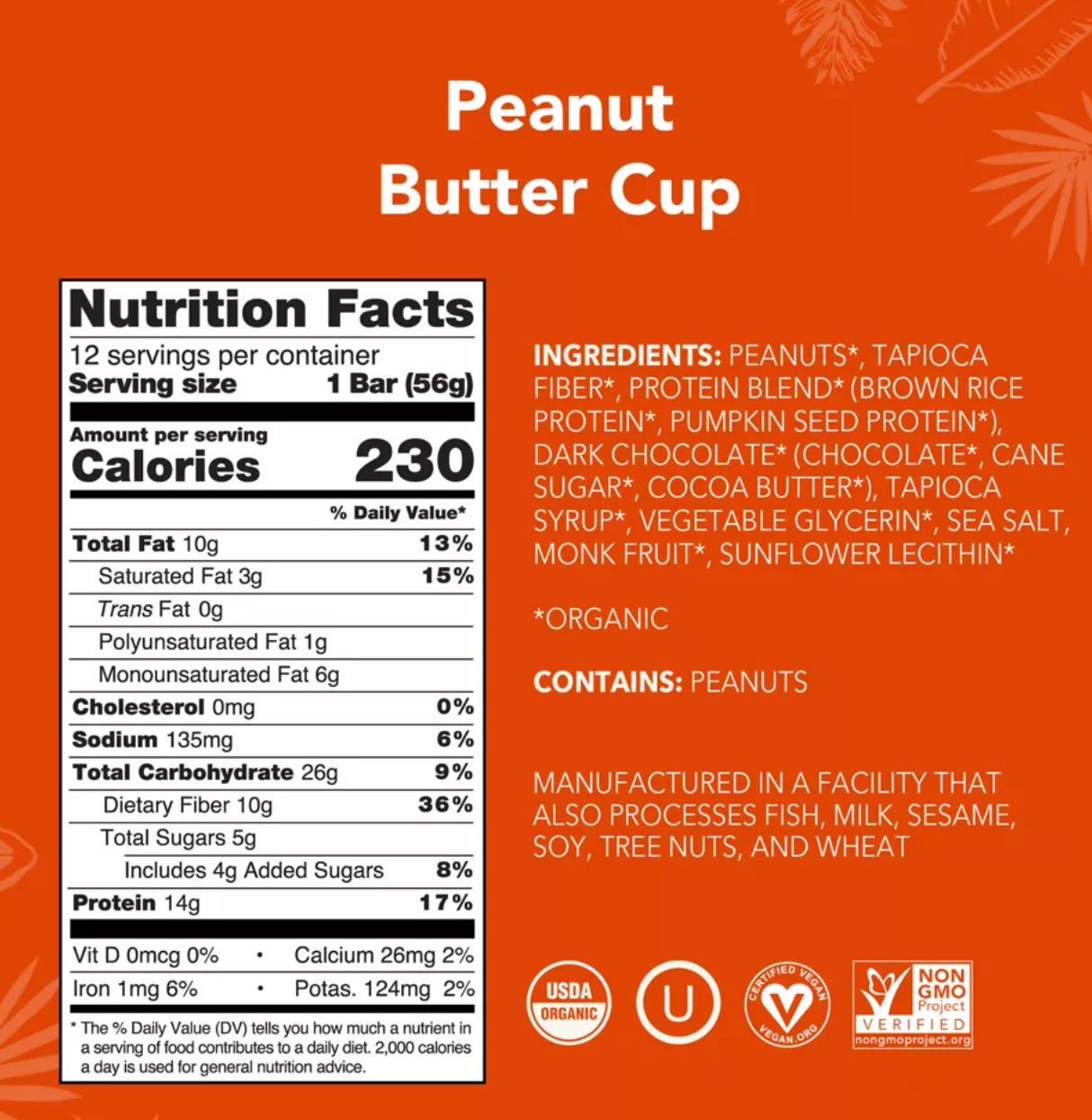 ALOHA Peanut Butter Cup Protein Bars - 9.88oz/5ct