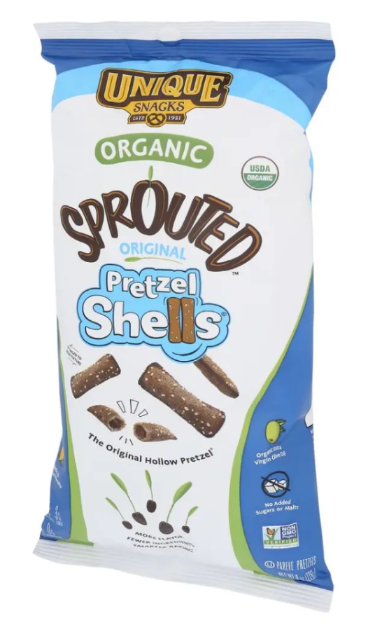 Unique Organic Sprouted Whole Wheat Pretzel Shell, 8 Ounce - expired June 02 2026