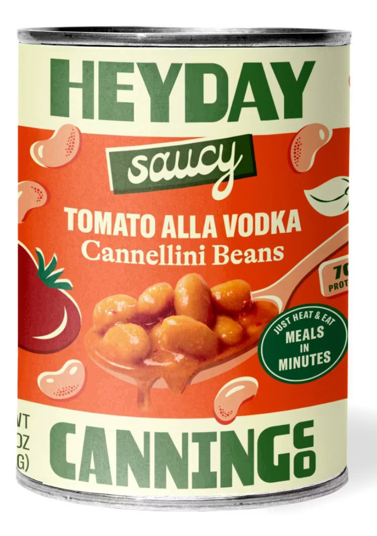 Heyday Canning Co Saucy Tomato Alla Vodka Cannellini Beans - 15oz