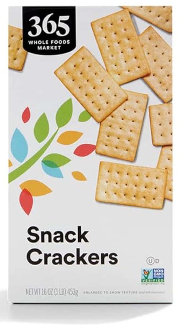 365 by Whole Foods Market, Natural Buttery Flavor Snack Crackers, 16 Ounce - expires 11/09/2026