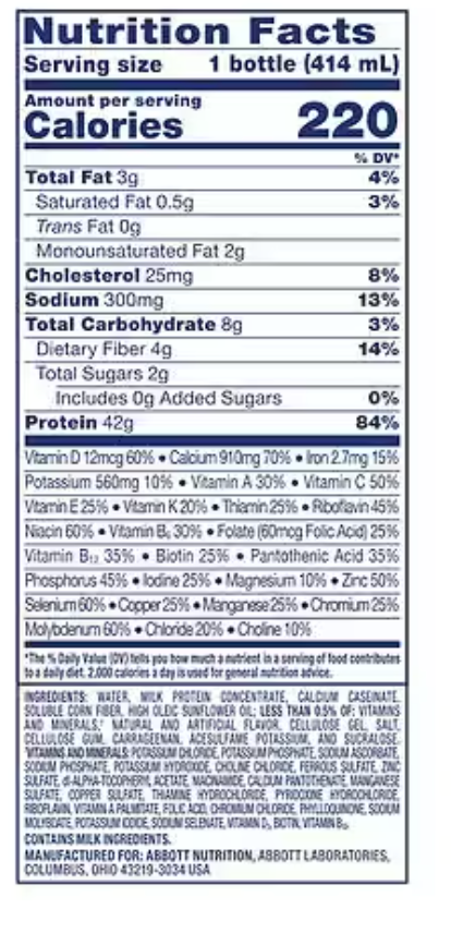 Ensure Max Protein Ready-to-Drink Nutrition Shake Bottle, 42g Protein French Vanilla, 14.0 fl oz - expires Feb 1 2027