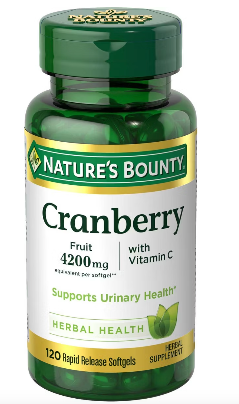Nature's Bounty Cranberry w/ Vitamin C 4200mg Softgels - 120ct - expires 4/27