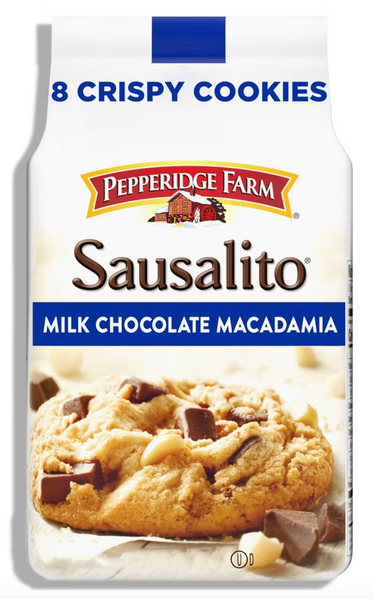 Pepperidge Farm Sausalito Crispy Milk Chocolate Macadamia Cookies - 7.2oz/8ct - expired 8/23/2026