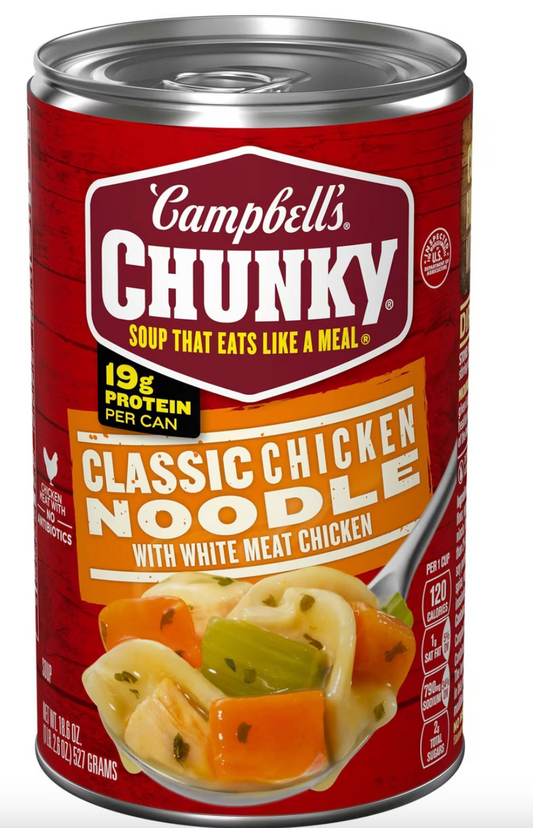 Campbell's Chunky Classic Chicken Noodle Soup - 18.6oz