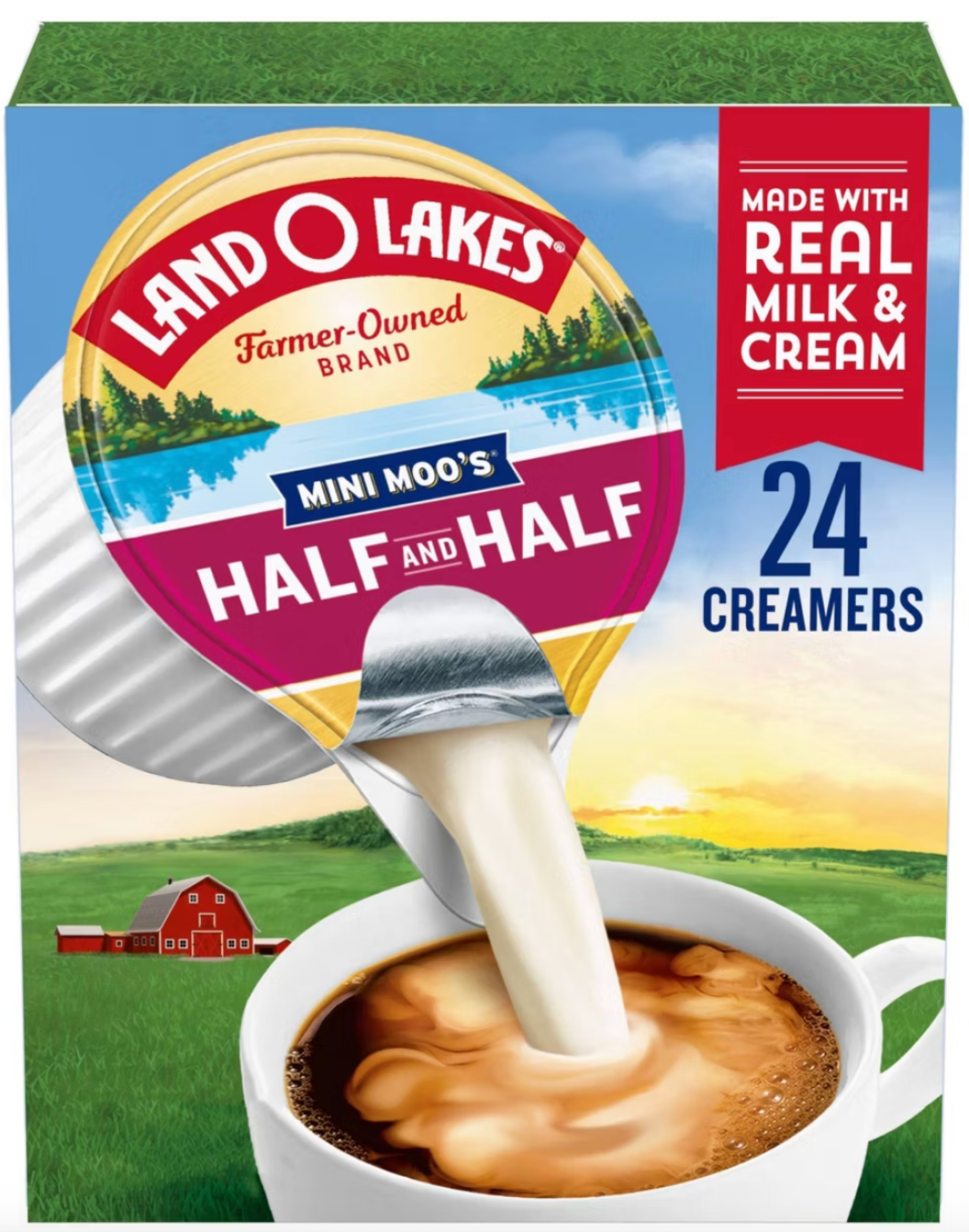 Land O Lakes Mini Moo's Half & Half Creamer - 24ct/0.30 fl oz - expires June 26 2026