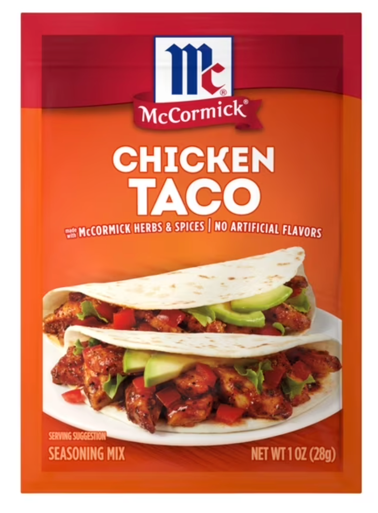 McCormick Chicken Taco Seasoning Mix, 1.0 oz Packet