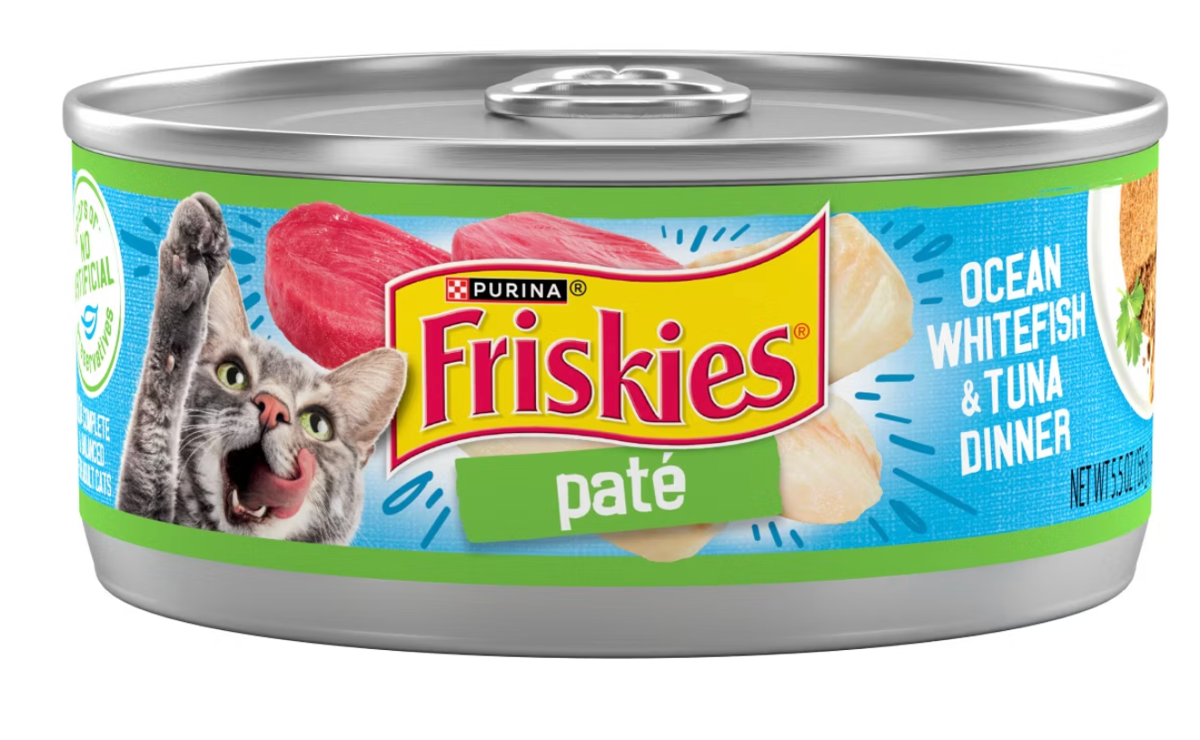 Purina Friskies Paté Wet Cat Food Ocean White Fish & Tuna Dinner - 5.5oz