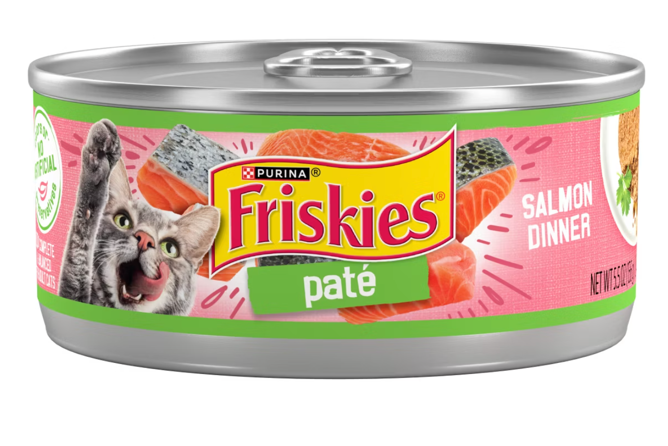 Purina Friskies Paté with Fish Flavor Wet Cat Food Salmon Dinner - 5.5oz
