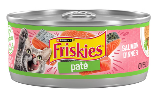 Purina Friskies Paté with Fish Flavor Wet Cat Food Salmon Dinner - 5.5oz