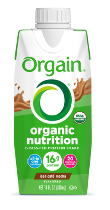 Oral Supplement Orgain Organic Nutrition Shake Iced Caf Mocha Flavor Liquid 11 oz. Carton - expires March 02 2027