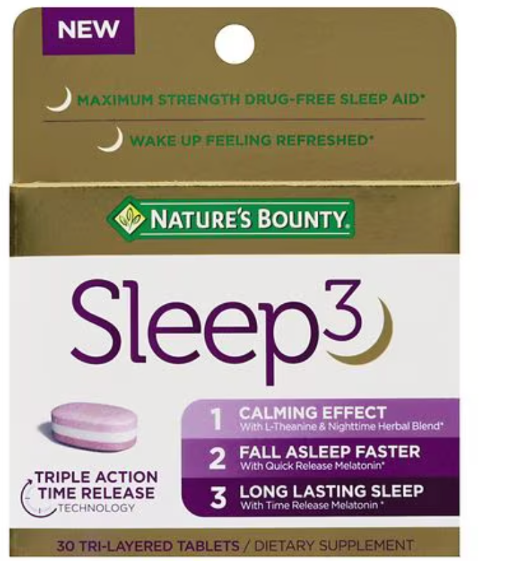Nature's Bounty Sleep3 Tri-Layer, 30.0 ea - 8/2027
