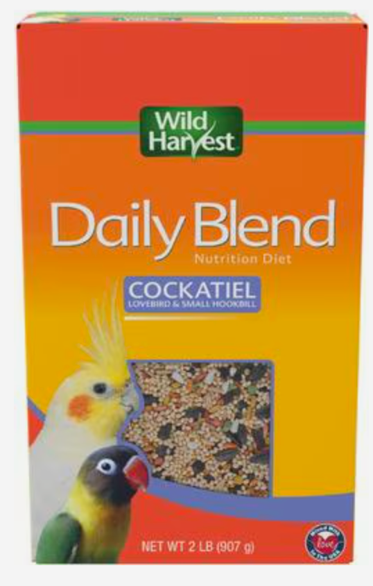 Wild Harvest Daily Blend Cockatiel Food, 32-oz bag