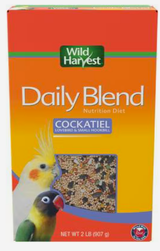 Wild Harvest Daily Blend Cockatiel Food, 32-oz bag
