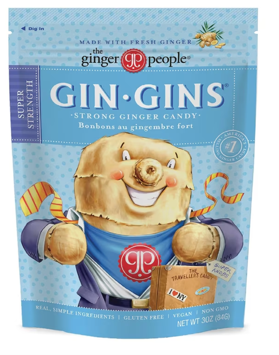 Gin Gins Strong Ginger Candy - 3 oz (84 Grams)
