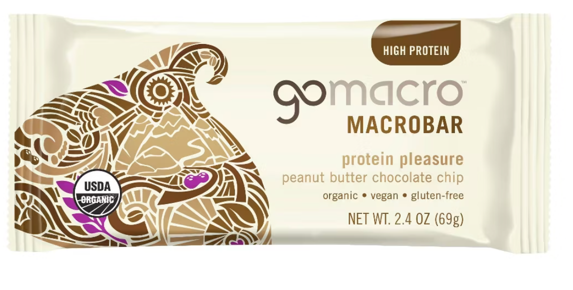 GoMacro Peanut Butter Chocolate Chip MacroBar - 1ct/ 2.4oz - expires Oct 09 2026