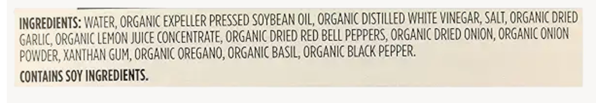 Organic Italian Dressing, 16 Fl Oz