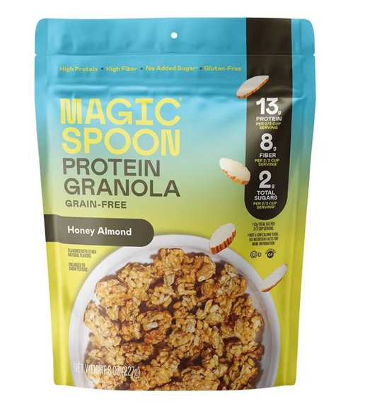 MAGIC SPOON Honey Almond Protein Granola - 8oz - expires 1/15/2027