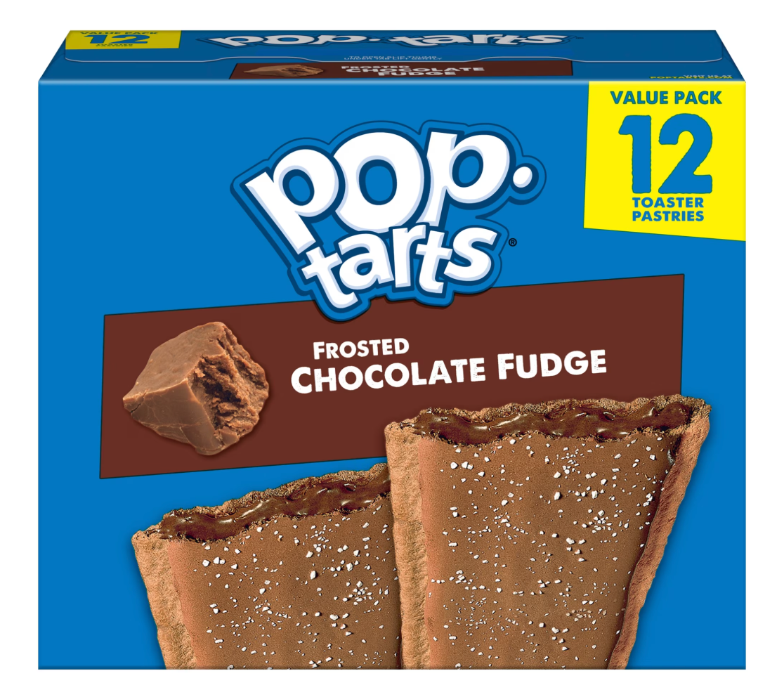Pop-Tarts Frosted Chocolate Fudge Toaster Pastries, Breakfast Foods, Shelf-Stable, 20.3 oz (12 Count)