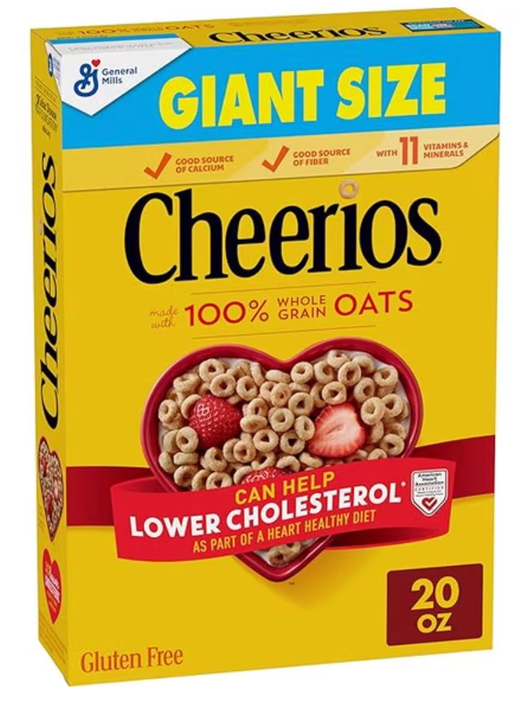 Cheerios, Heart Healthy Gluten Free Breakfast Cereal, Giant Size, 20 oz