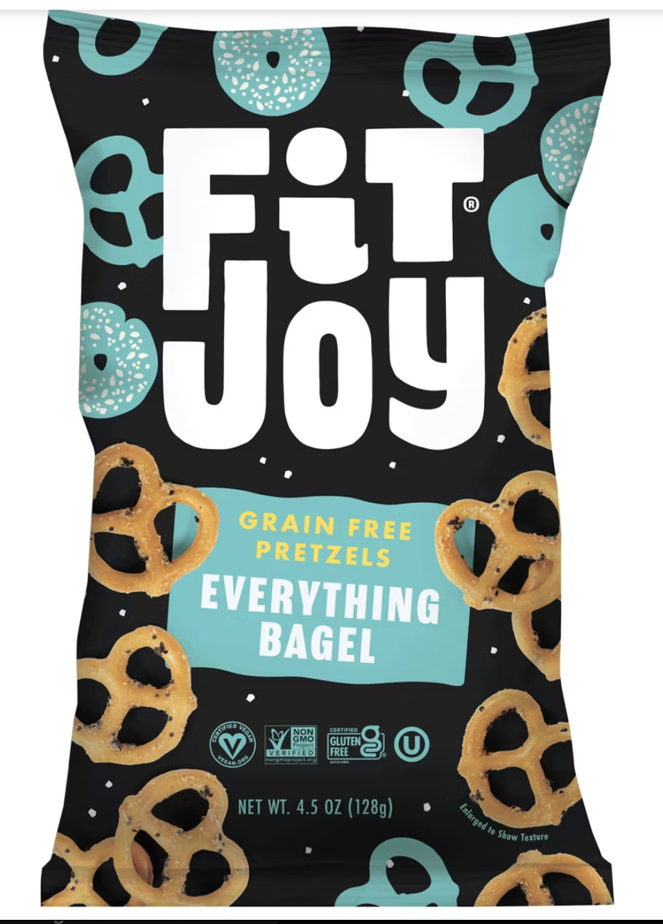 FitJoy Grain Free Everything Seasoned Pretzel Twists - 4.5oz - expires 08/09/2026