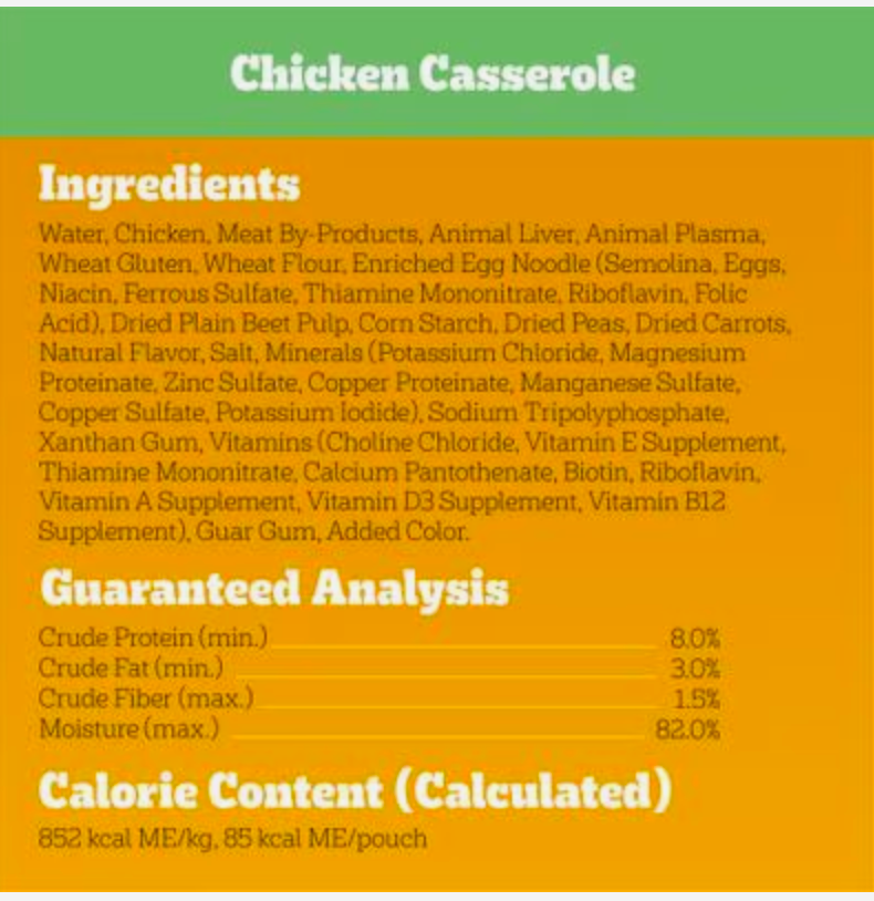 Pedigree Choice Cuts in Gravy Chicken Casserole , 3.5-oz pouch