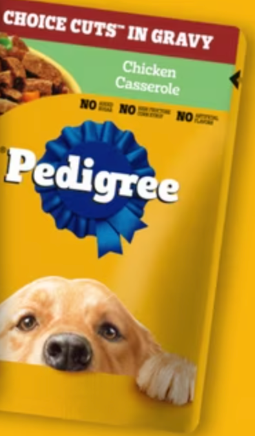 Pedigree Choice Cuts in Gravy Chicken Casserole , 3.5-oz pouch