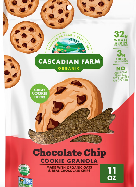 Cascadian Farm Chocolate Chip Cookie Granola - 11oz
