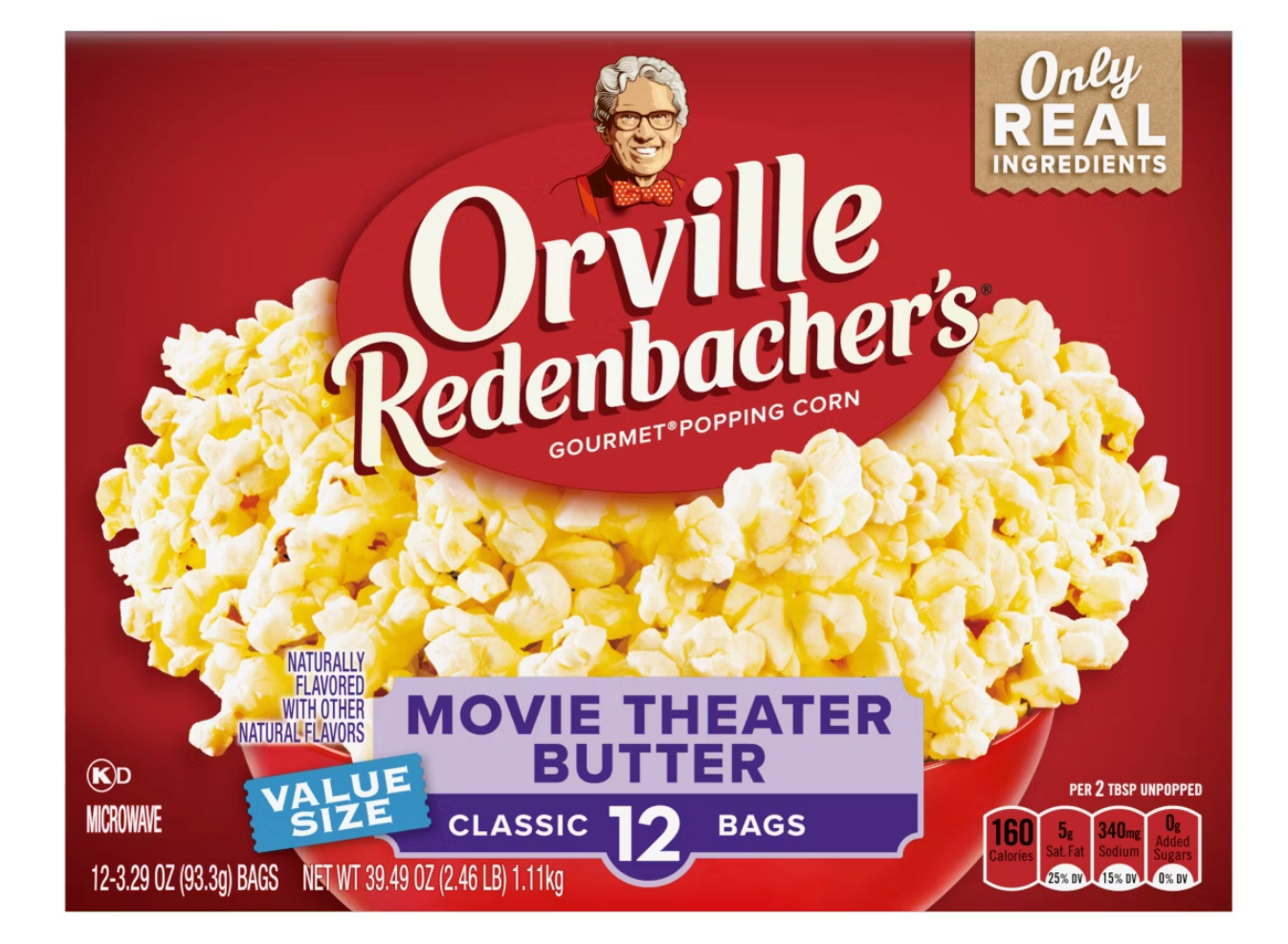 Orville Redenbacher's Movie Theater Butter Microwave Popcorn - 12ct/39.49oz