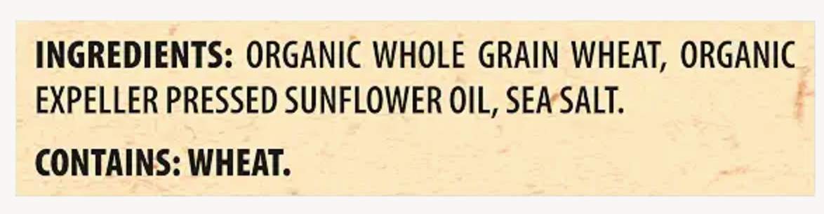 Triscuit Organic Original Whole Grain Wheat Crackers, Organic Crackers, Vegan Snacks, Lunch Snacks, 7 oz