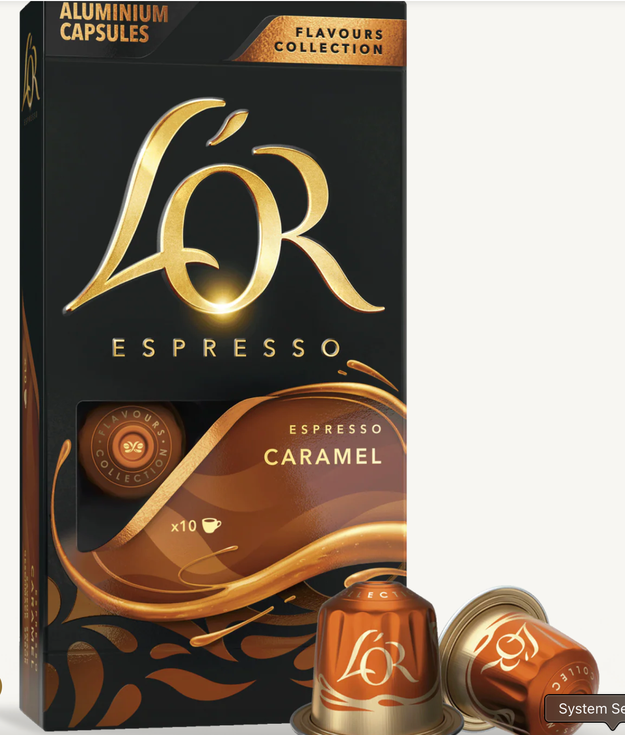 L'OR Caramel Espresso Capsules - expired Oct 29 2025