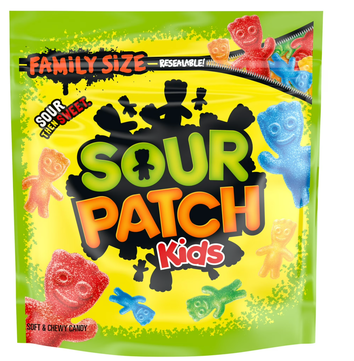 SOUR PATCH KIDS Soft & Chewy Gummy Candy, Family Size, Bulk Candy, 1.8 lb