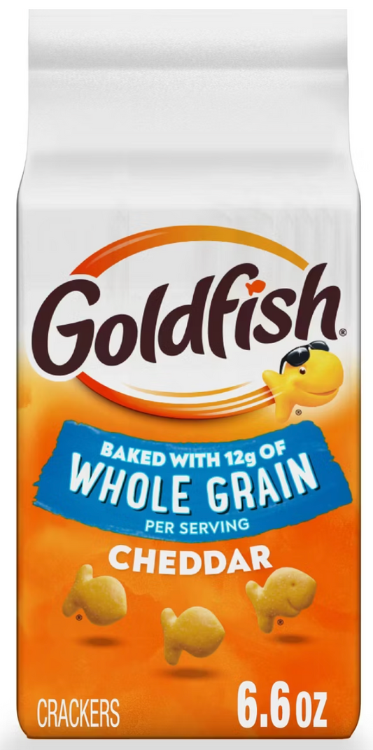 Pepperidge Farm Goldfish Cheddar Crackers Baked with Whole Grain- 6.6oz - expired 05/24/2026