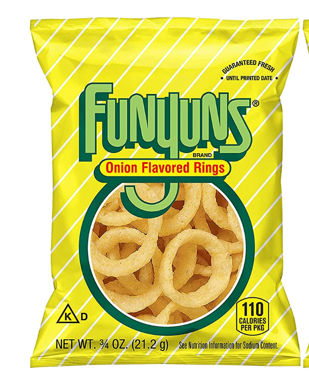 Funyuns Onion Flavored Rings Chips, 0.75oz Bags - Expired March 10 2026