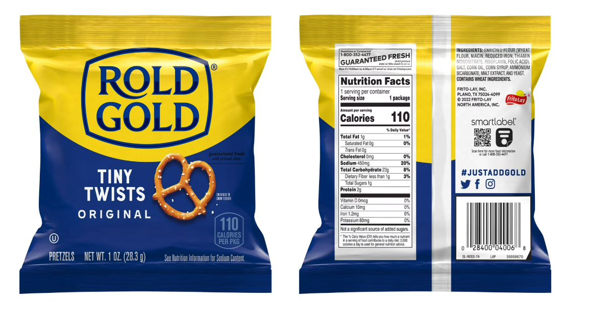 Rold Gold Tiny Twists Pretzel Snacks Multipack, 1 oz Bags, 40 Count - expired Jan 13 2026
