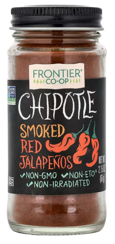 Frontier Co-op, Chipotle, Smoked Red Jalapenos, 2.15 oz (61 g)