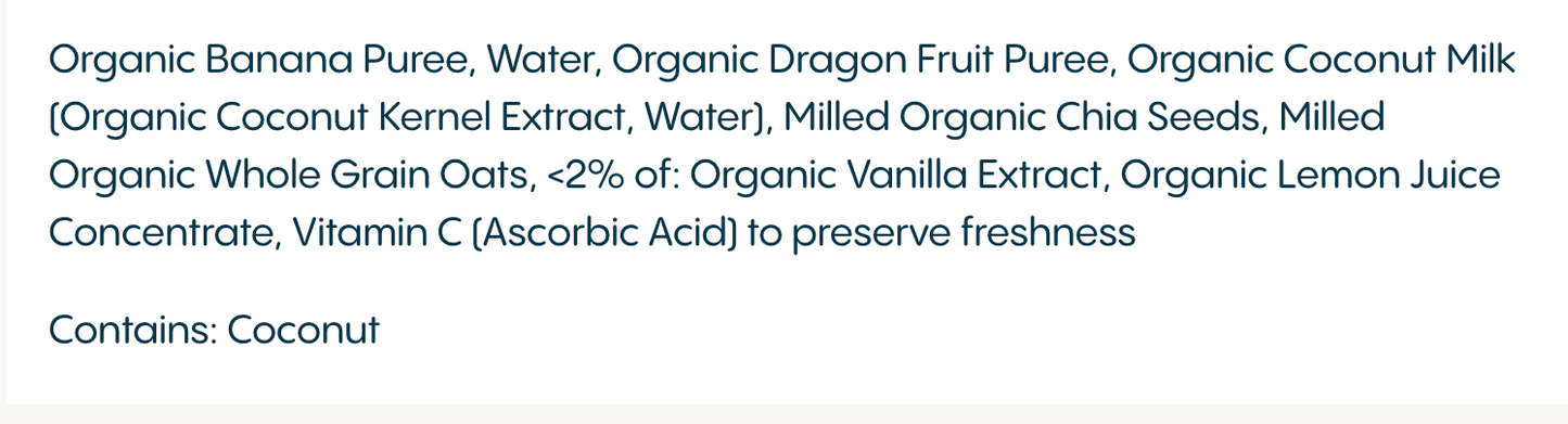 Happy Tot️® Super Morning Organic Bananas, Dragonfruit & Coconutmilk Pouches for Toddlers expires March 11 27