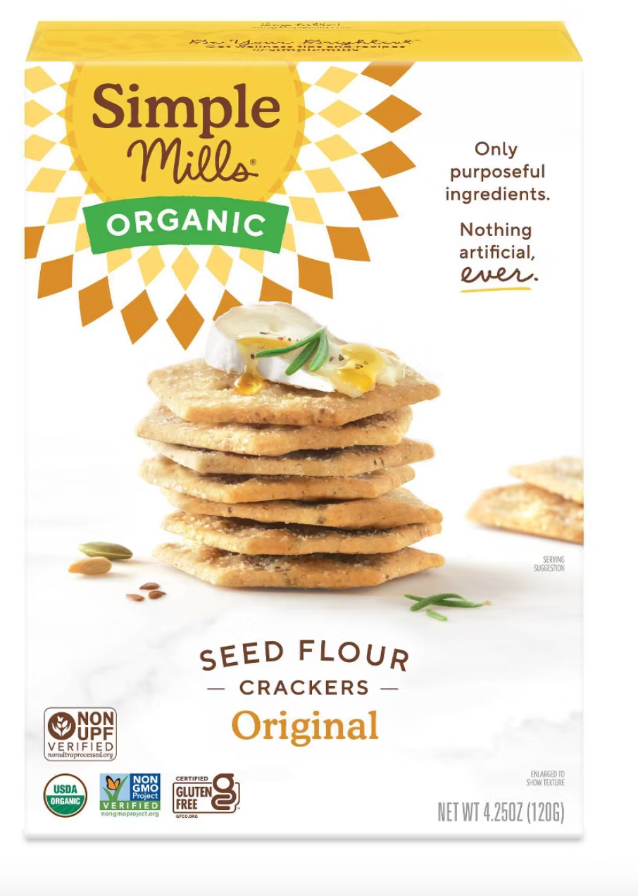 Simple Mills Original Organic Seed Crackers - 4.25oz - expired May 16 2026