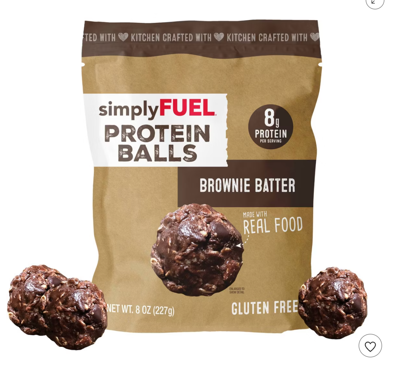 simplyFUEL Brownie Batter Protein Balls - 8g Protein - 8oz - 05/20/2026