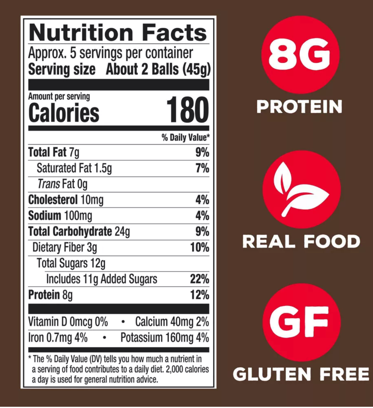 simplyFUEL Brownie Batter Protein Balls - 8g Protein - 8oz - 05/20/2026